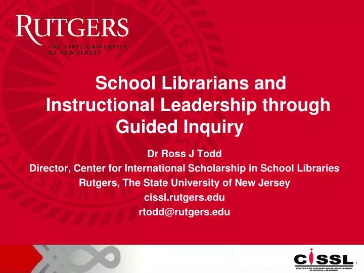 school librarians and instructional leadership through guided inquiry