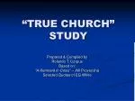 “TRUE CHURCH” STUDY - slide 1