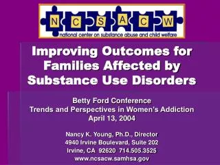 Improving Outcomes for Families Affected by Substance Use Disorders