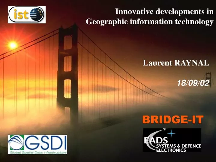 innovative developments in geographic information technology
