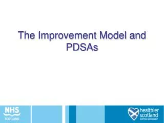 The Improvement Model and PDSAs