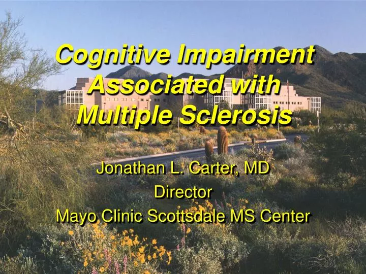 cognitive impairment associated with multiple sclerosis