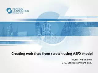 Creating web sites from scratch using ASPX model