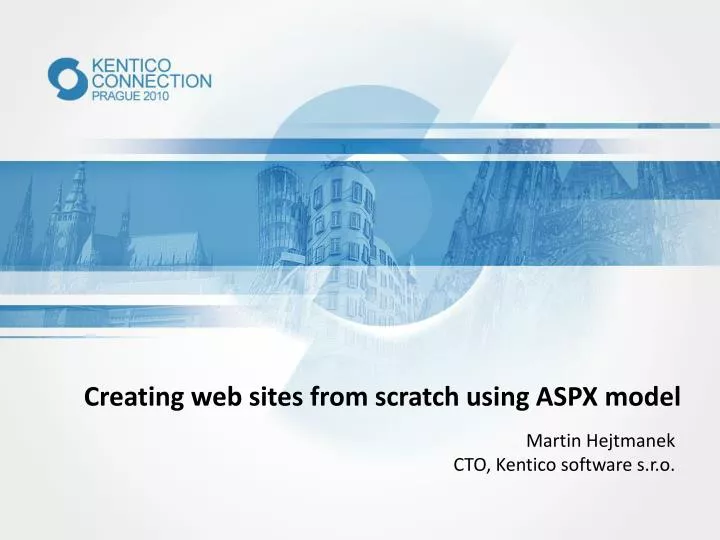 creating web sites from scratch using aspx model