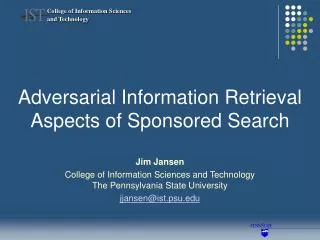 Adversarial Information Retrieval Aspects of Sponsored Search