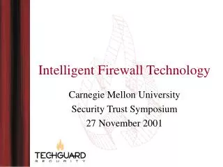 Intelligent Firewall Technology