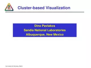 Cluster-based Visualization