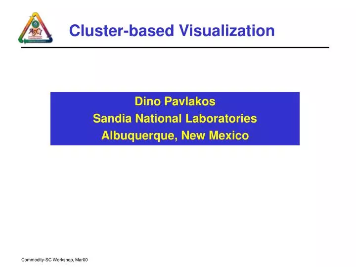 cluster based visualization