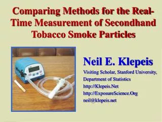 Comparing Methods for the Real-Time Measurement of Secondhand Tobacco Smoke Particles