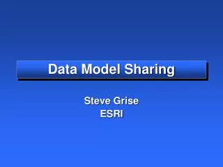 Data Model Sharing