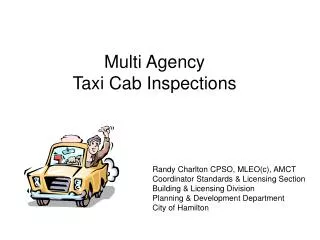 Multi Agency Taxi Cab Inspections