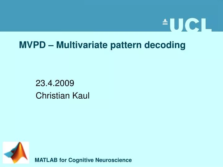 mvpd multivariate pattern decoding