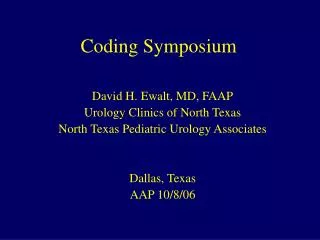 Coding Symposium