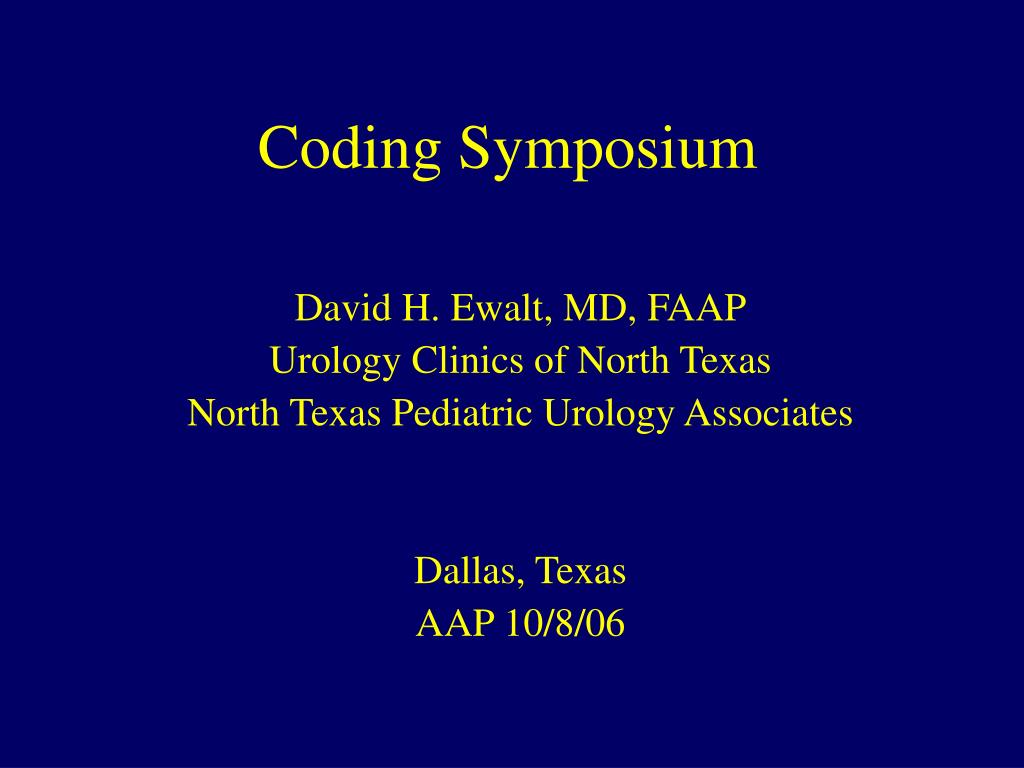 PPT - Coding Symposium PowerPoint Presentation, free download - ID:756770