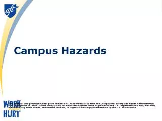 Campus Hazards