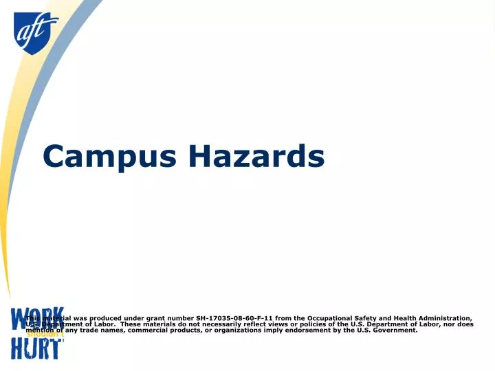 campus hazards