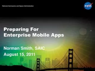 Preparing For Enterprise Mobile Apps