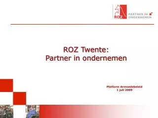 ROZ Twente: Partner in ondernemen