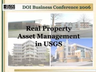 Real Property Asset Management in USGS