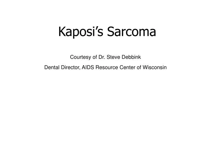 kaposi s sarcoma