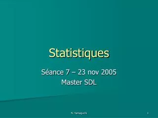 statistiques