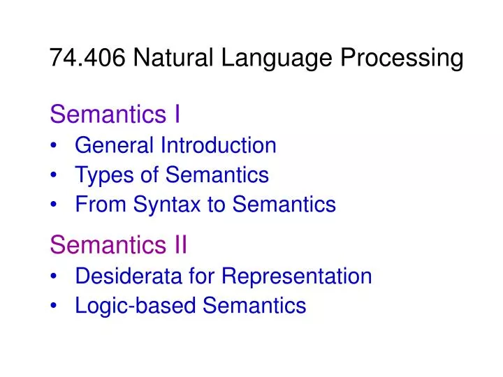 74 406 natural language processing