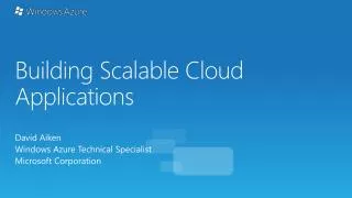 Building Scalable Cloud Applications