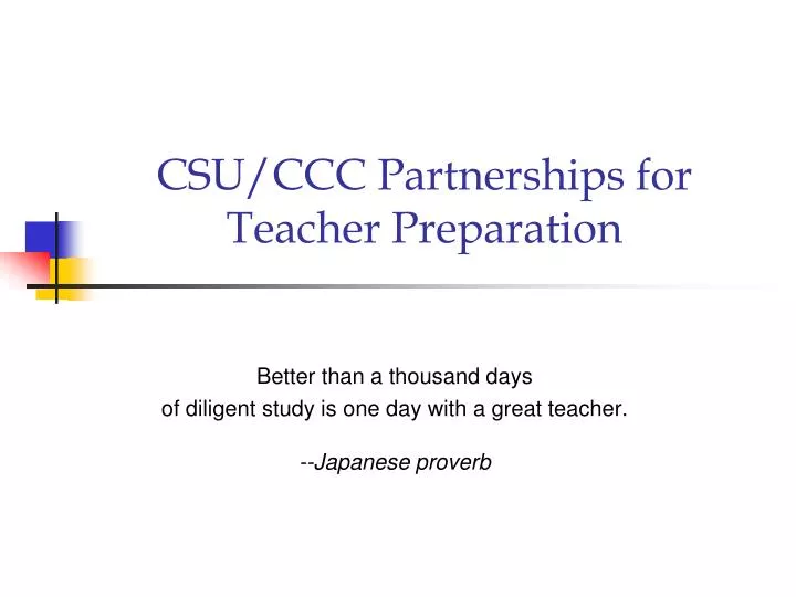 csu ccc partnerships for teacher preparation