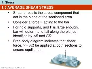 1.5 AVERAGE SHEAR STRESS