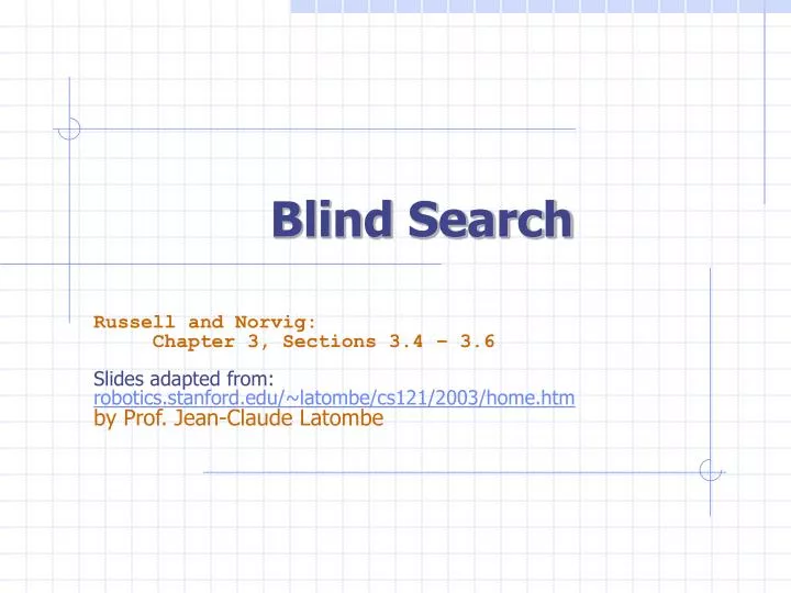 blind search