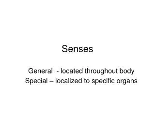 Senses