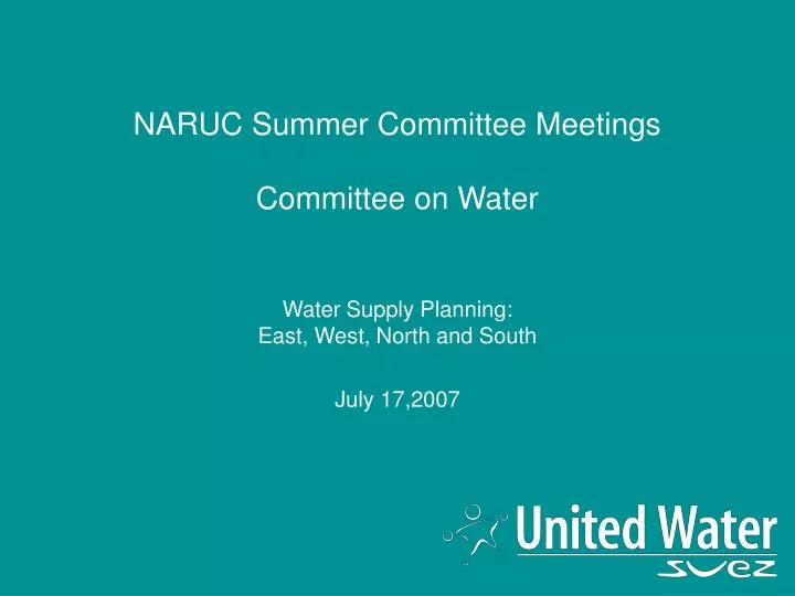 naruc summer committee meetings committee on water
