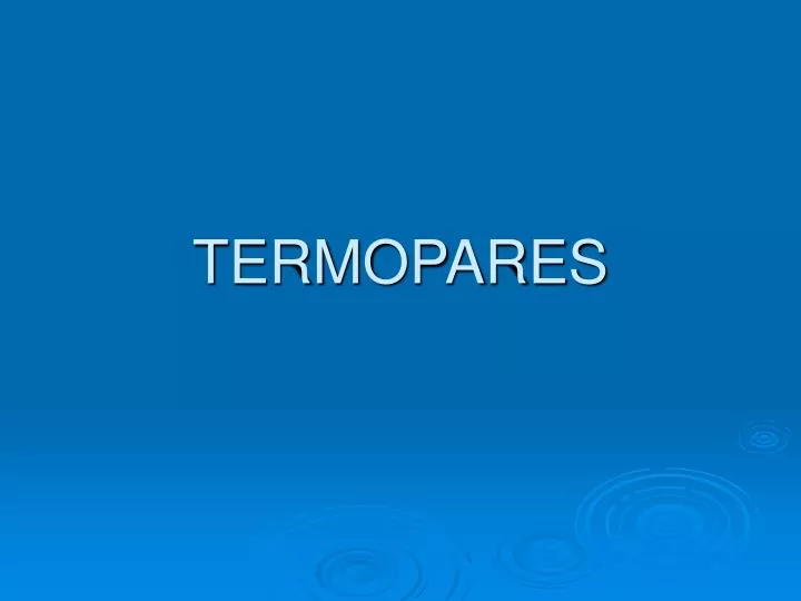 termopares