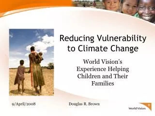 Reducing Vulnerability to Climate Change