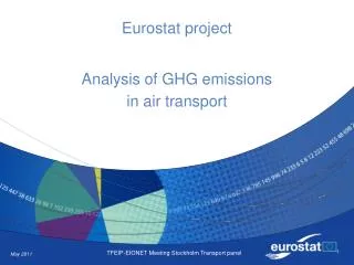 Eurostat project Analysis of GHG emissions in air transport