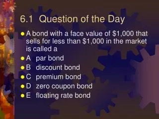 6.1 Question of the Day
