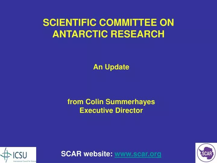 scientific committee on antarctic research