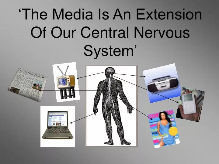 the media is an extension of our central nervous system