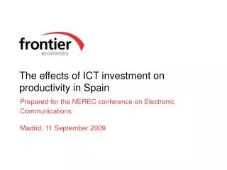 The effects of ICT investment on productivity in Spain