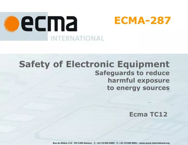 safety of electronic equipment safeguards to reduce harmful exposure to energy sources