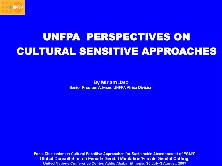 unfpa perspectives on cultural sensitive approaches
