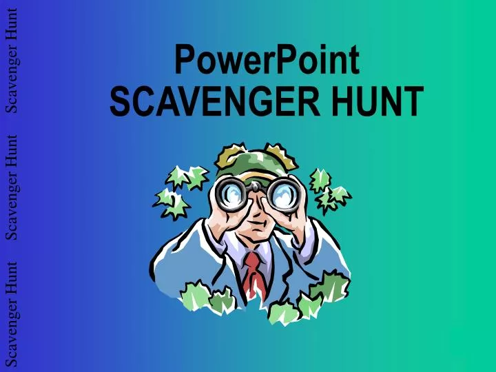 powerpoint scavenger hunt