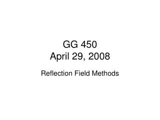 GG 450 April 29, 2008