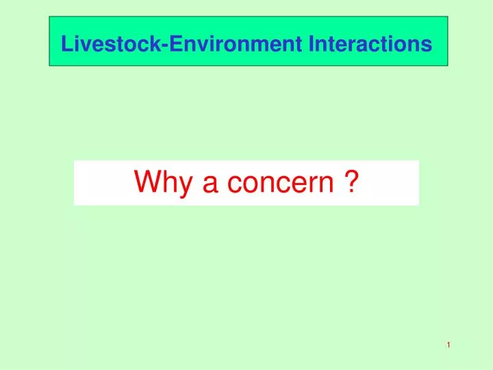 livestock environment interactions