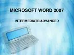MICROSOFT WORD 2007 - slide 1