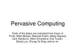 Pervasive Computing - slide 1