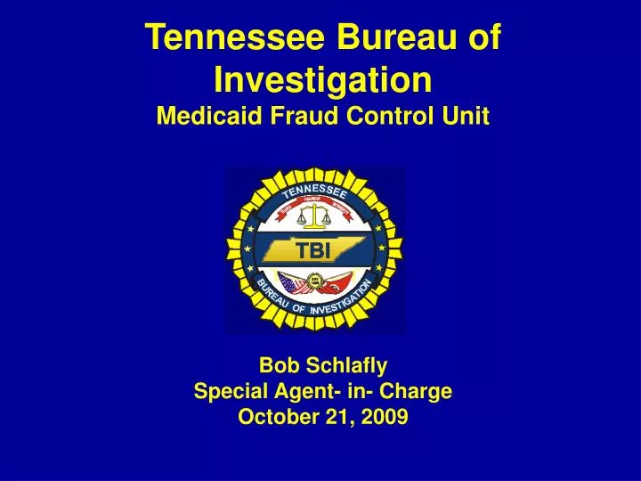 tennessee bureau of investigation medicaid fraud control unit