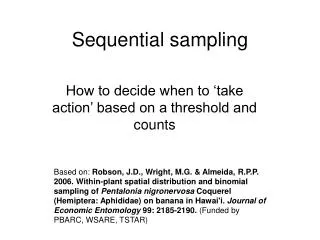 Sequential sampling