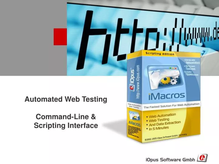 automated web testing command line scripting interface