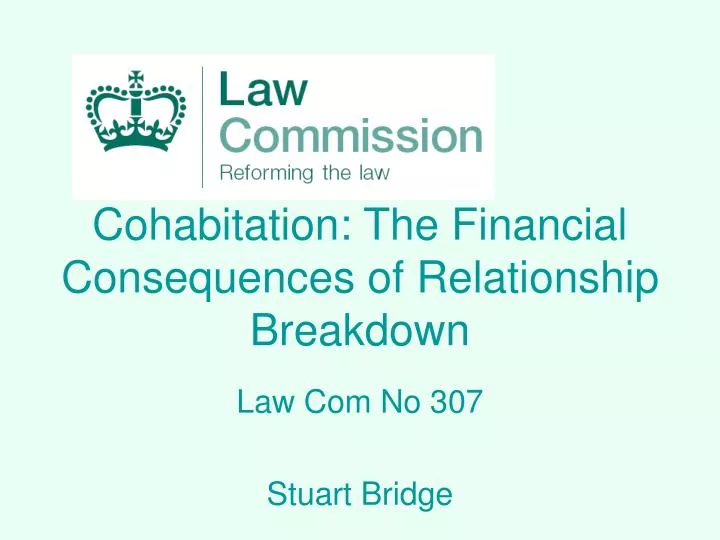 cohabitation the financial consequences of relationship breakdown